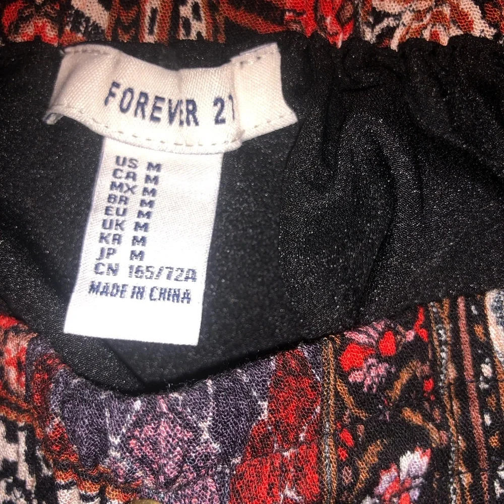 NWT Forever 21 Boho Patchwork Flowy Mini Skirt – Size M PRICE FIRM